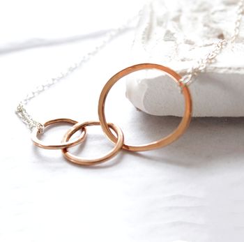 Mum And Me Rose Gold Plated Necklace, 2 of 4