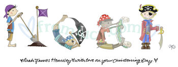 Personalised 'Pirate Name' Children's Print, 12 of 12