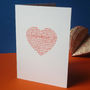 'Our Story' Loveheart Card, thumbnail 1 of 2