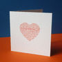 'Our Story' Loveheart Card, thumbnail 2 of 2