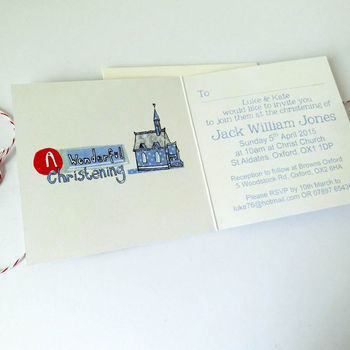 Personalised Christening Invitation Cards, 3 of 12