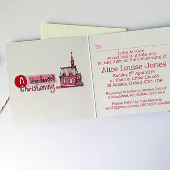 Personalised Christening Invitation Cards, 6 of 12