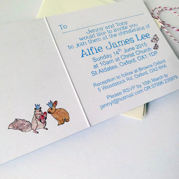 Personalised Christening Invitation Cards, 9 of 12