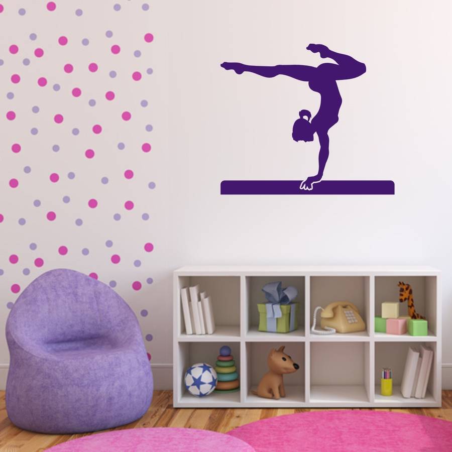 Gymnast Vinyl Wall Sticker By Mirrorin | notonthehighstreet.com