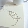 Silver Five Frond Necklace, thumbnail 2 of 3