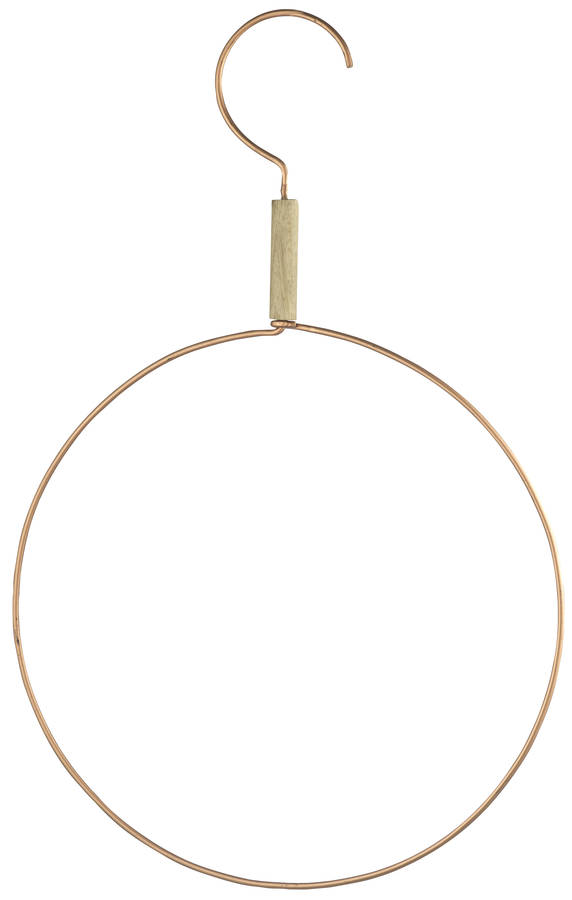 Copper Round Scarf/Towel Hanger By Posh Totty Designs Interiors