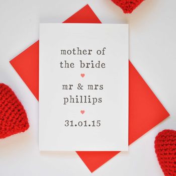 Personalised Parents Of The Bride Or Groom Card, 4 of 6