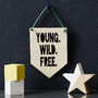 Personalised Children's Hanging Wooden Flag, thumbnail 5 of 7