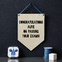 Personalised Congratulations Hanging Wooden Flag, thumbnail 5 of 6