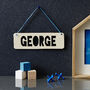 Personalised Children's Hanging Wooden Sign, thumbnail 2 of 4
