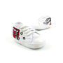 Personalised Double Decker Bus Baby Canvas Shoes, thumbnail 2 of 7