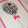 50th Happy Birthday Balloon Sparkle Card, thumbnail 11 of 12
