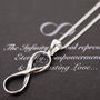 Silver Infinity Necklace, thumbnail 2 of 6