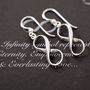 Sterling Silver Infinity Hook Drop Earrings, thumbnail 1 of 4