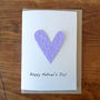 Personalised Seeded Heart Mother's Day Card, thumbnail 1 of 2