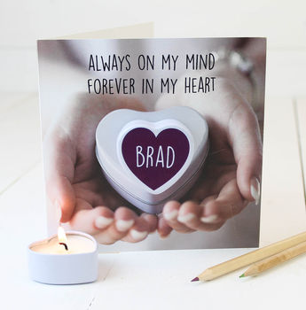 Personalised Birthday Card For Him With Candle Gift, 4 of 4