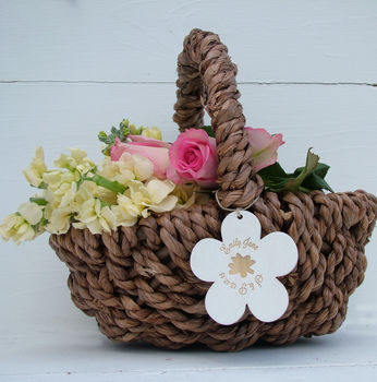 Personalised Flower Girl Basket, 6 of 7