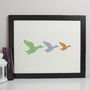 Large Framed Flying Geese Artwork, thumbnail 2 of 7