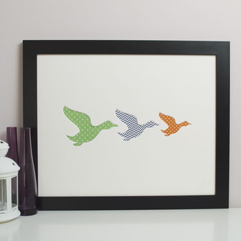 Large Framed Flying Geese Artwork, 2 of 7