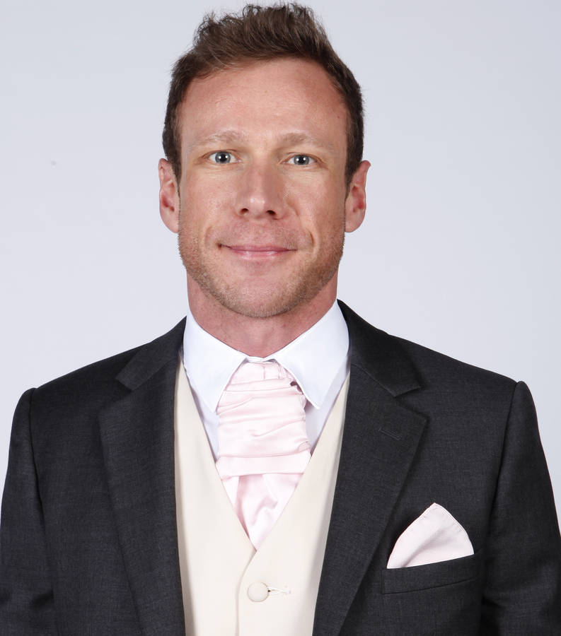 Men S Wedding Or Prom Cravat By Matchimony Notonthehighstreet Men S Wedding Or Prom Cravat Pale Pink