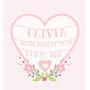 Personalised Floral Heart Print, thumbnail 4 of 6