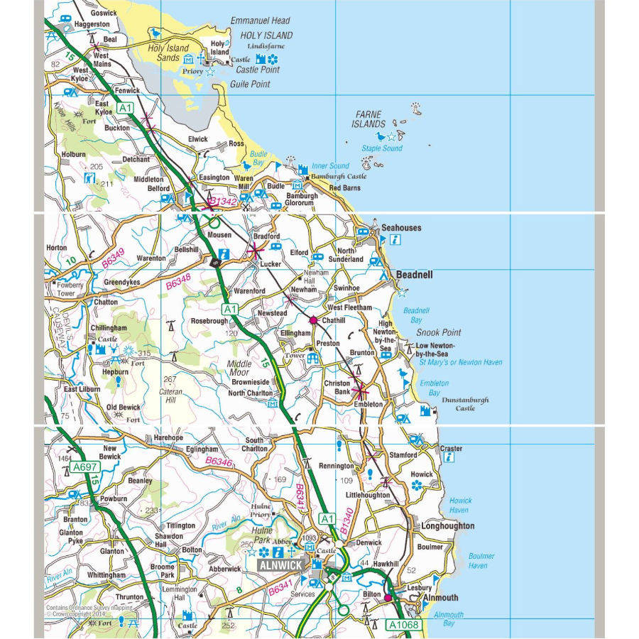 ordnance survey mugs of northumberland by samphire bay ...