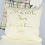 Personalised Golden 'Anniversary' Cushion, thumbnail 1 of 2