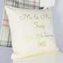 Personalised Golden 'Anniversary' Cushion, thumbnail 2 of 2