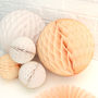 Baby Shower Blush Paper Ball Decoration Collection, thumbnail 1 of 5