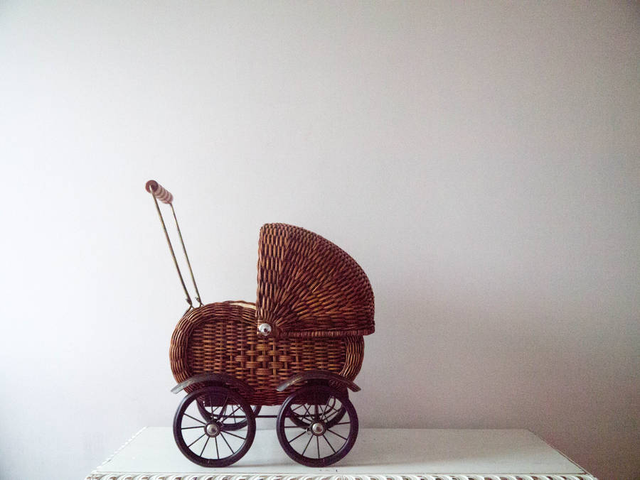 wicker pram