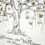 Willow Wedding Fingerprint Tree Guest Book, thumbnail 5 of 9