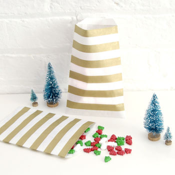 Wide Striped Paper Party Bags, 5 of 12