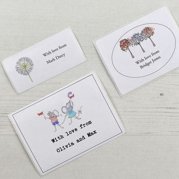 personalised gift labels by honeytree publishing | notonthehighstreet.com