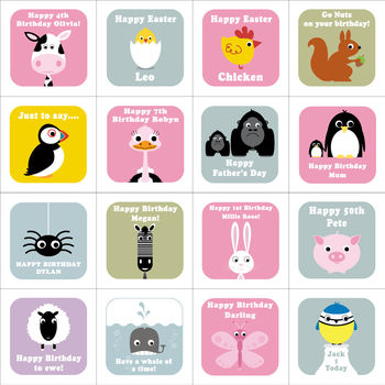 Personalised Wobbly Eyed Animal Cards, 6 of 12