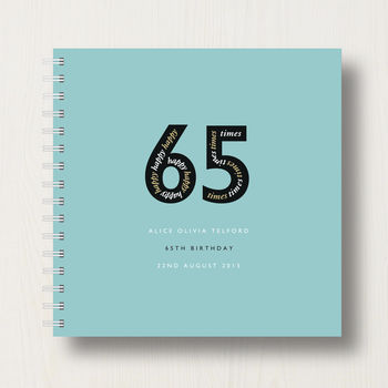 Personalised 65th Birthday Memories Album, 8 of 11