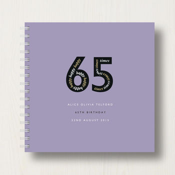 Personalised 65th Birthday Memories Album, 10 of 11