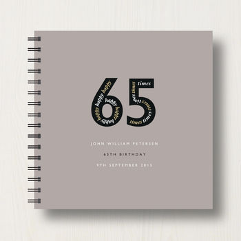 Personalised 65th Birthday Memories Album, 11 of 11
