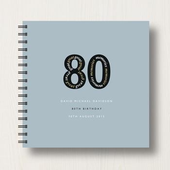 Personalised 80th Birthday Memories Album, 8 of 12