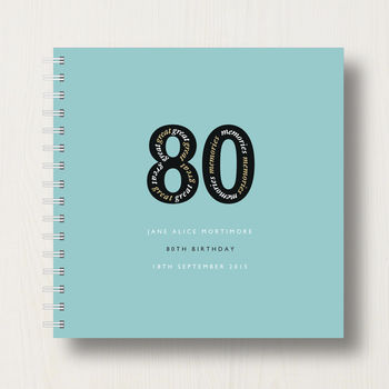 Personalised 80th Birthday Memories Album, 9 of 12
