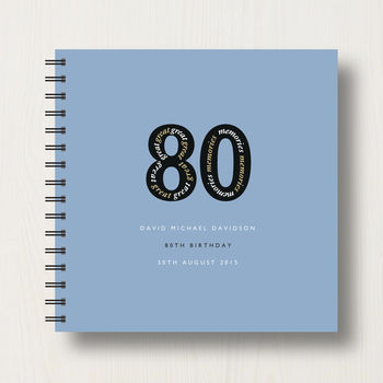 Personalised 80th Birthday Memories Album, 10 of 12