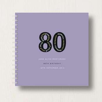 Personalised 80th Birthday Memories Album, 11 of 12
