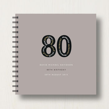 Personalised 80th Birthday Memories Album, 12 of 12