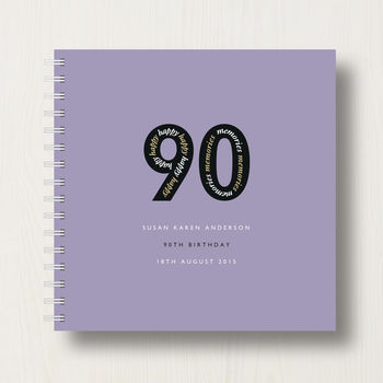 Personalised 90th Birthday Memories Album, 7 of 11