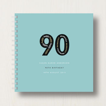 Personalised 90th Birthday Memories Album, 11 of 11