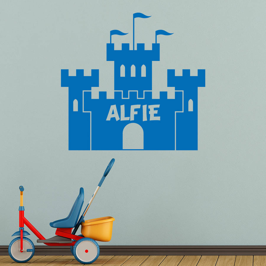 Personalised Castle Wall Decal By Mirrorin