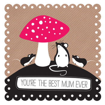 Family Of Mice Best Mum Card, 2 of 2