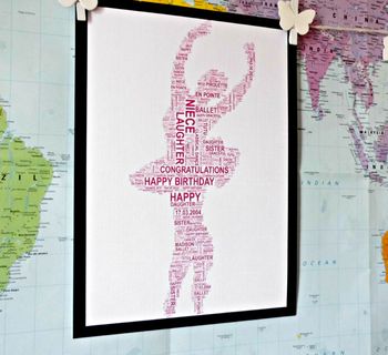 Ballerina Personalised Print