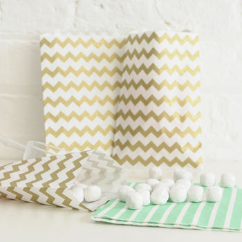 Chevron Print Paper Party Bags, 3 of 12