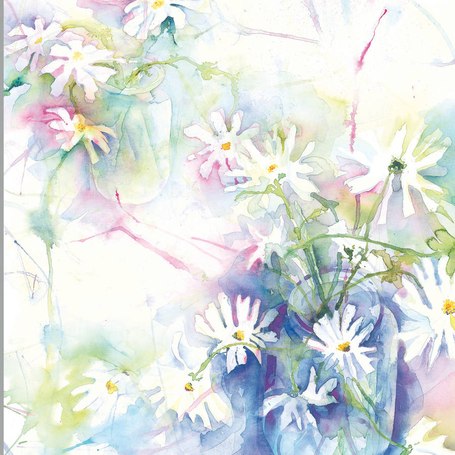 limited edition floral daisy fine art canvas print by susan miller fine