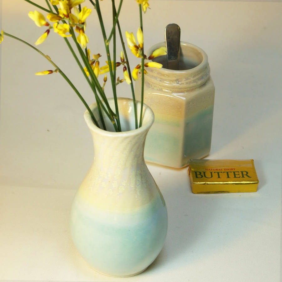 Tropical Mini Bud Vase By Helen Rebecca Ceramics